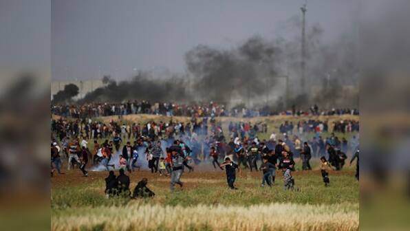 16 dead as clashes erupt near Gaza-Israel border; protesters hurt by rubber bullets, tear gas inhalation