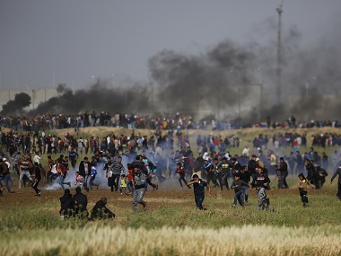 16 dead as clashes erupt near Gaza-Israel border; protesters hurt by rubber bullets, tear gas inhalation 16 dead as clashes erupt near Gaza-Israel border; protesters hurt by rubber bullets, tear gas inhalation