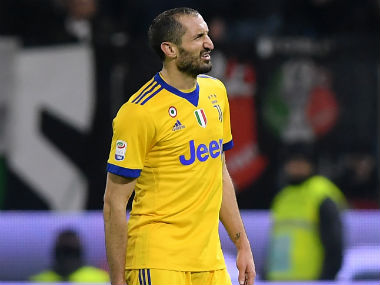 International friendlies: Defender Giorgio Chiellini out of Italy matches with thigh injury International friendlies: Defender Giorgio Chiellini out of Italy matches with thigh injury