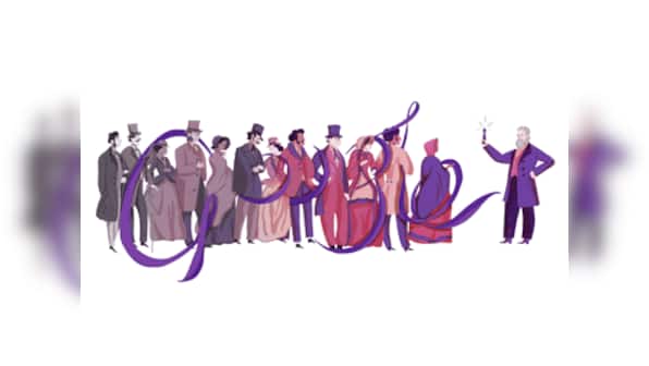 Google Doodle celebrates the 180th birthday of Sir William Henry Perkin who accidentally invented the first synthetic dye