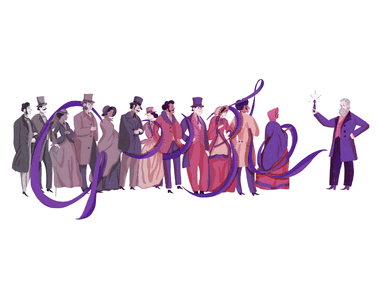 Google Doodle celebrates the 180th birthday of Sir William Henry Perkin who accidentally invented the first synthetic dye Google Doodle celebrates the 180th birthday of Sir William Henry Perkin who accidentally invented the first synthetic dye