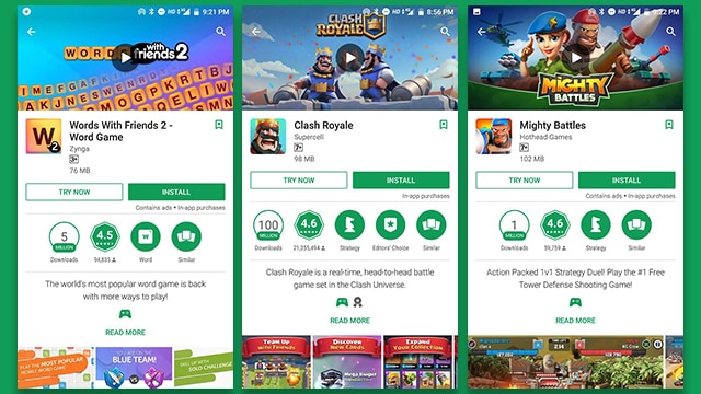 google play store instant app download