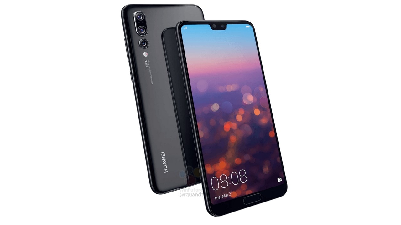 The Huawei P20 and P20 Pro will be available in a unique Twilight Purple colour variant. Image: Winfuture 