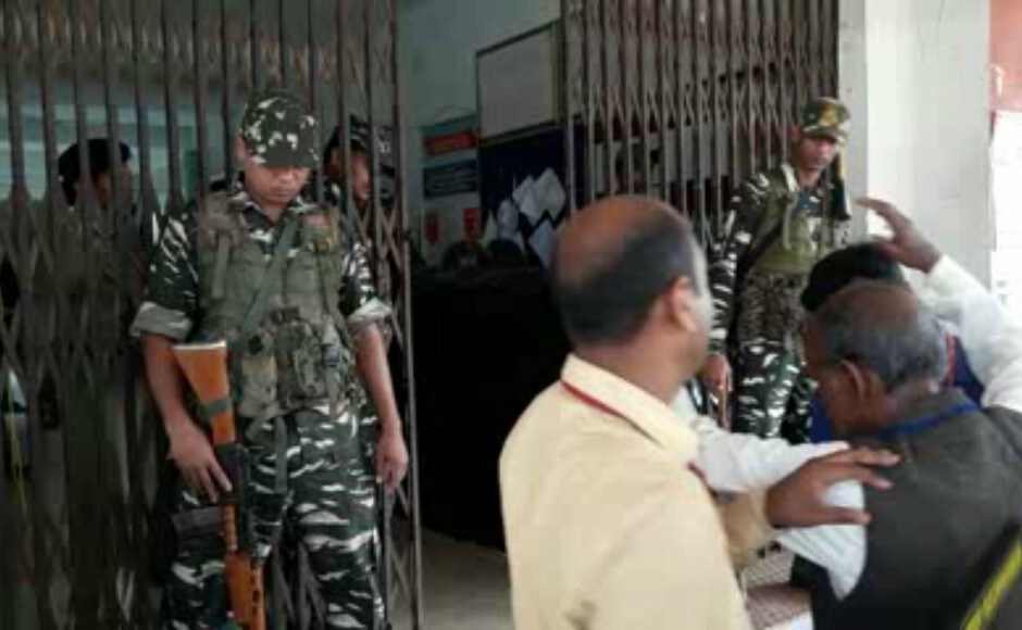 It seems to be a neck and neck fight between the CPM and the BJP in Tripura. Sudip Nath/101reporters It seems to be a neck and neck fight between the CPM and the BJP in Tripura. Sudip Nath/101reporters