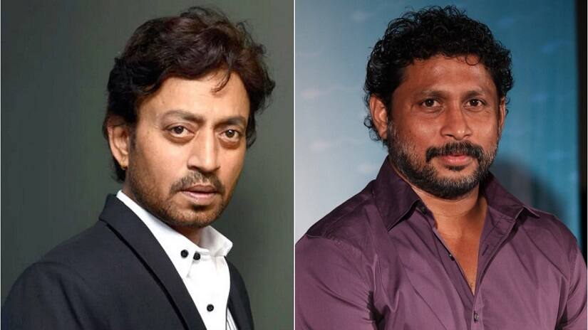 Irrfan Khan (L); Shoojit Sircar. Image via Twitter