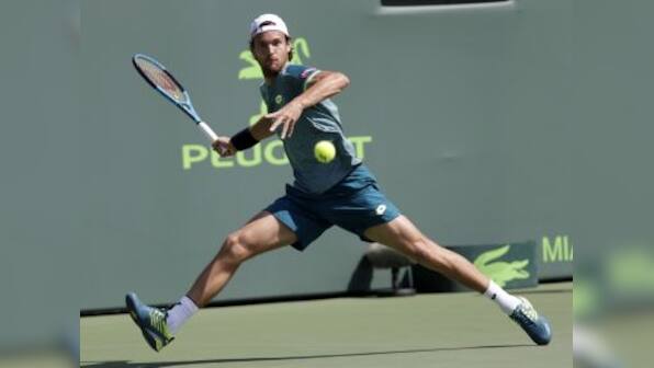 Miami Open: Joao Sousa beats Ryan Harrison to set up David Goffin clash; Matthew Ebden outlasts Gilles Simon