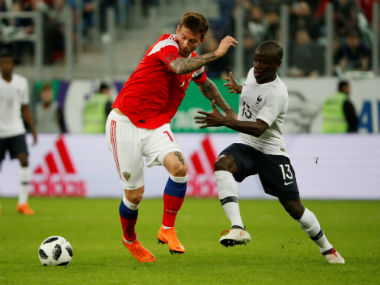 International friendlies: FIFA to probe alleged monkey chants by Russian fans towards N'Golo Kante and other French players International friendlies: FIFA to probe alleged monkey chants by Russian fans towards N'Golo Kante and other French players