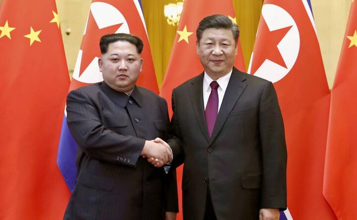 Kim Jong-un meets Chinese president Xi Jinping on first-ever foreign trip as North Korean leader Kim Jong-un meets Chinese president Xi Jinping on first-ever foreign trip as North Korean leader