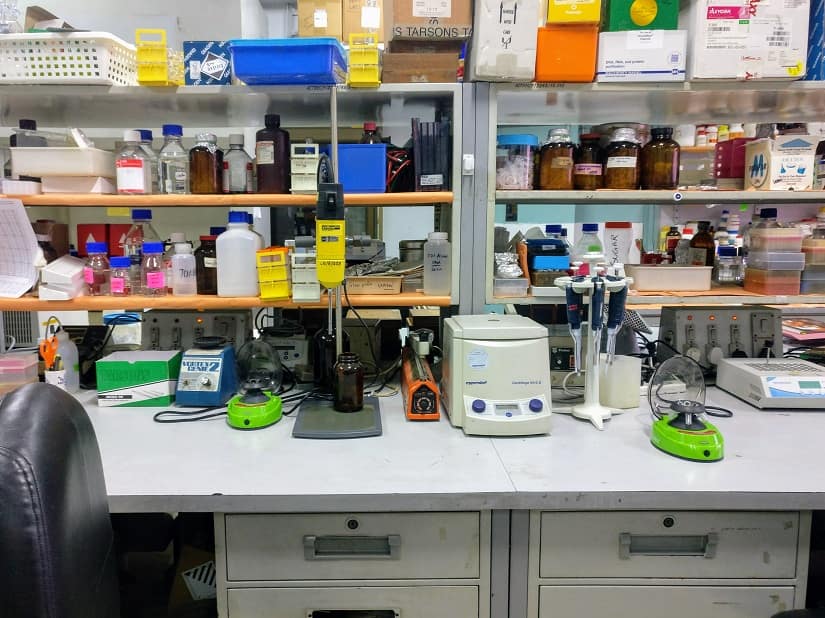 View of Sonam's lab at ACTREC