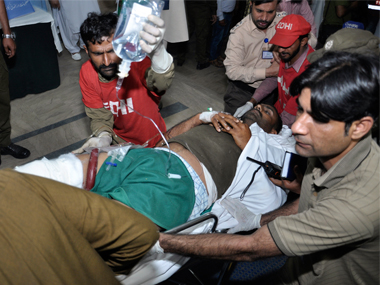 Suicide bomber blows himself up near Nawaz Sharif's residence in Lahore; 9 killed, 25 injured Suicide bomber blows himself up near Nawaz Sharif's residence in Lahore; 9 killed, 25 injured