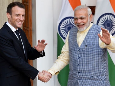 Emmanuel Macron calls India partner of choice as he discusses defence, trade ties with Narendra Modi