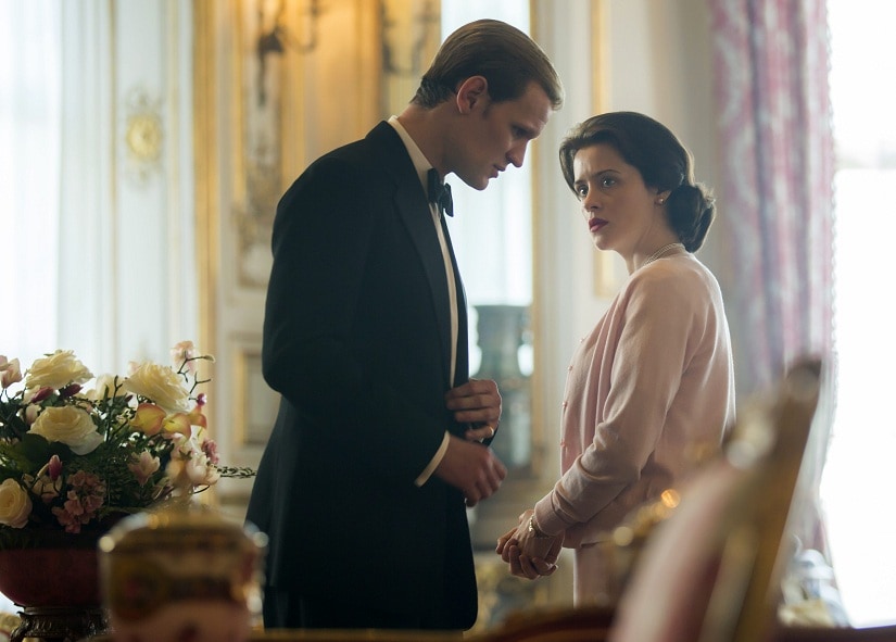 Matt Smith and Claire Foy in The Crown. Netflix