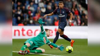 Ligue 1: Thiago Motta sent off, but Kylian Mbappe's double guides leaders Paris Saint-Germain past Angers