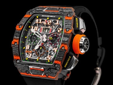 Limited-edition RM 11-03 wristwatch designed by McLaren Design Director Rob Melville.