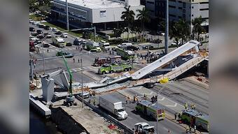 At least four dead, nine injured after under construction footbridge collapses in Miami, rescue operations on