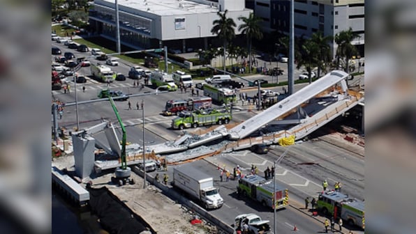 At least four dead, nine injured after under construction footbridge collapses in Miami, rescue operations on