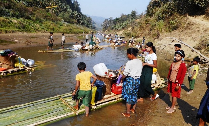 Members of Zhakoi community leave for Myanmar. Firstpost