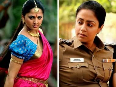 Anushka Shetty may essay Jyothika's role of foul-mouthed police officer in Naachiyaar Telugu remake