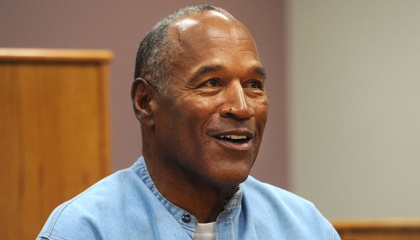 O.J. Simpson reacts during his parole hearing at Lovelock Correctional Center in Lovelock, Nevada, U.S., July 20, 2017. REUTERS/Jason Bean/Pool - RC1BB87E8900