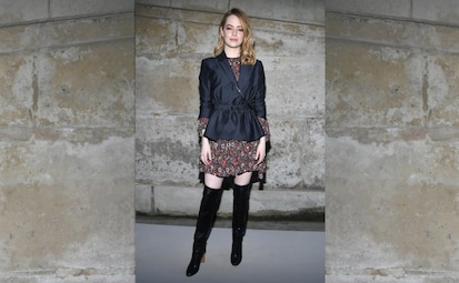 Emma Stone attends Louis Vuitton Show, Fall Winter 2018 during
