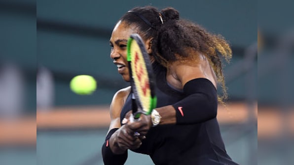 Indian Wells: Serena Williams marks return to professional tennis after childbirth with solid victory in first round