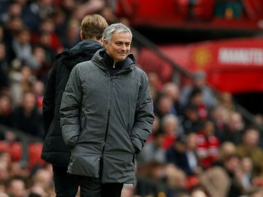 Soccer Football - Premier League - Manchester United vs Liverpool - Old Trafford, Manchester, Britain - March 10, 2018 Manchester United manager Jose Mourinho REUTERS/Andrew Yates EDITORIAL USE ONLY. No use with unauthorized audio, video, data, fixture lists, club/league logos or "live" services. Online in-match use limited to 75 images, no video emulation. No use in betting, games or single club/league/player publications. Please contact your account representative for further details. - RC1CF56054A0