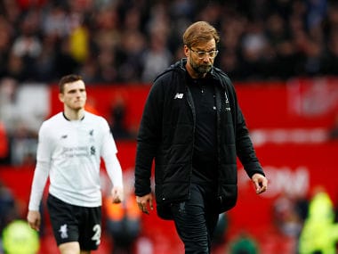 Liverpool manager Juergen Klopp looks dejected after the match Action Images via Reuters/Jason Cairnduff EDITORIAL USE ONLY. No use with unauthorized audio, video, data, fixture lists, club/league logos or "live" services. Online in-match use limited to 75 images, no video emulation. No use in betting, games or single club/league/player publications. Please contact your account representative for further details. - RC1663EA5C40