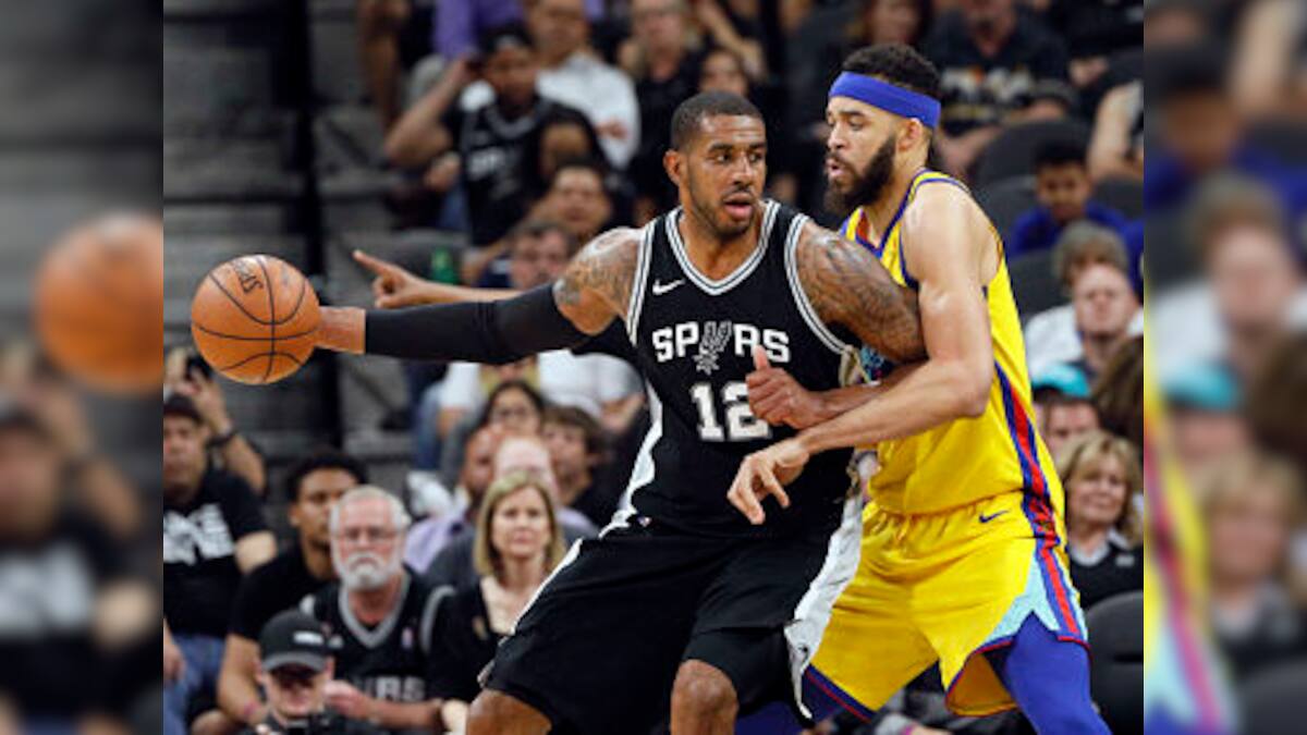 NBA LaMarcus Aldridge helps Spurs beat injuryhit Warriors; LeBron