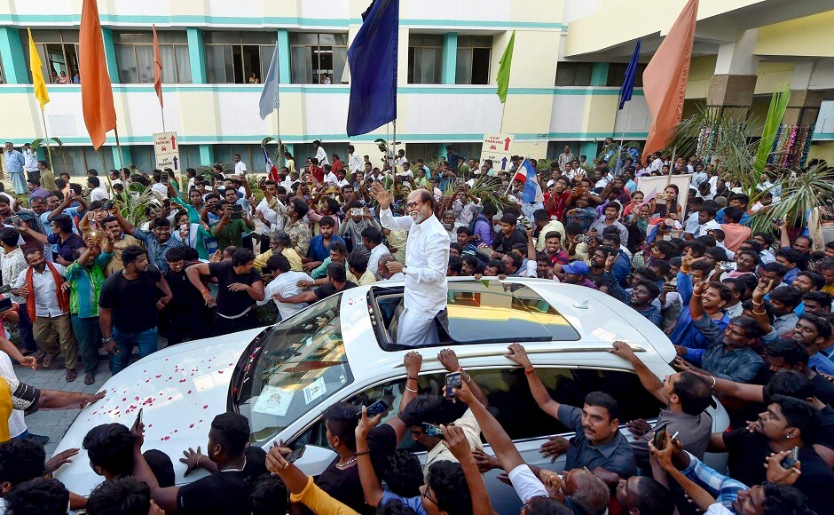 He was given a grand reception by friends and supporters and was accompanied by some prominent actors. Actors Prabhu, son of late thespian Sivaji Ganesan, and Vijayakumar were amongst those from the film industry present on the occasion. PTI He was given a grand reception by friends and supporters and was accompanied by some prominent actors. Actors Prabhu, son of late thespian Sivaji Ganesan, and Vijayakumar were amongst those from the film industry present on the occasion. PTI