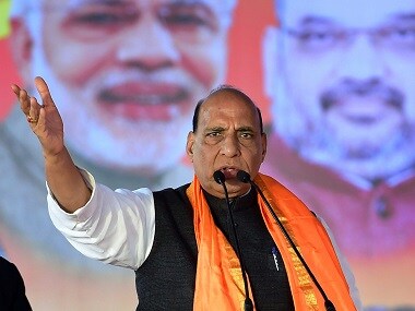 File image of Union minister Rajnath Singh. PTI