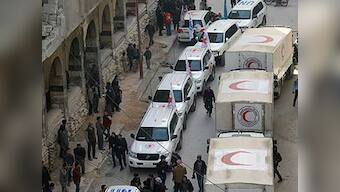 Red Cross says aid convoy successfully enters Syria's battered Eastern Ghouta, additional supplies to be sent next week