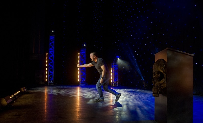 Ricky Gervais in Humanity. Netflix