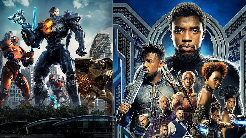 Pacific Rim (L) and Black Panther. Image via Twitter