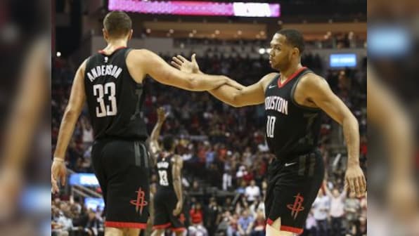 NBA: Rockets set franchise record with 59th regular season win; Ben Simmons helps 76ers beat Timberwolves