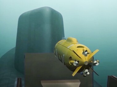 Computer simulation of a Russian nuclear-powered drone. AP