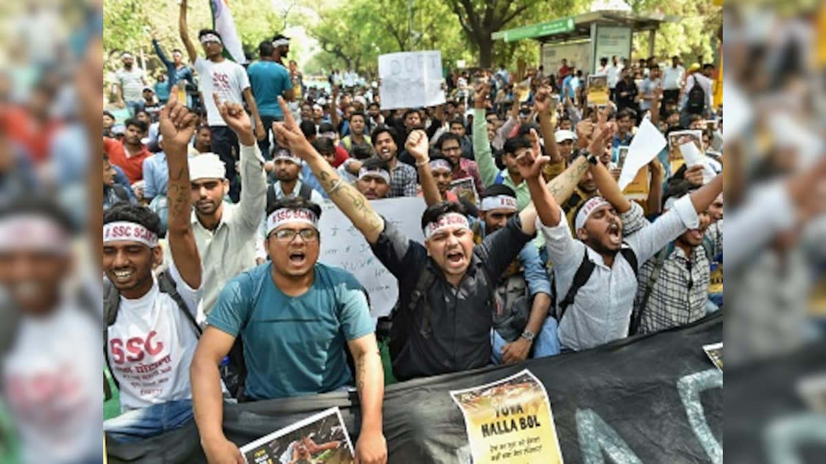 Ssc Paper Leak Staff Selection Commission Candidates Hold Demonstration At Parliament Street To 5922