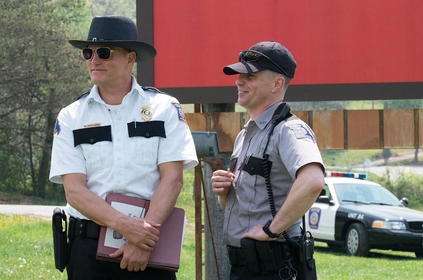 Woody Harrelson (L) and Sam Rockwell have both been nominated for Best Supporting Actor for their roles in Three Billboards Outside Ebbing, Missouri.