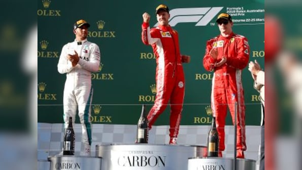 Australian Grand Prix: Sebastian Vettel holds off Lewis Hamilton to win thrilling opening race of 2018 season
