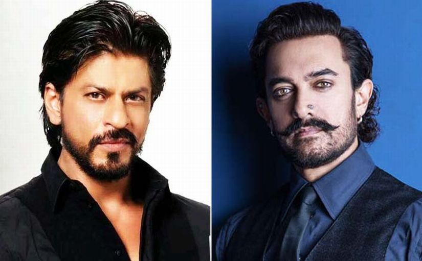 Shah Rukh Khan (L) and Aamir Khan. Image via Twitter