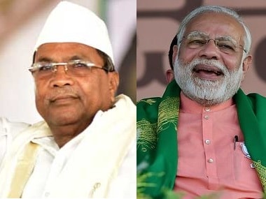 Siddaramaiah and Narendra Modi