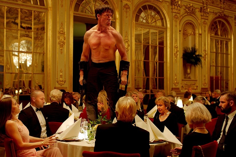 Terry Notary wreaks havoc at a black-tie gala dinner in The Square