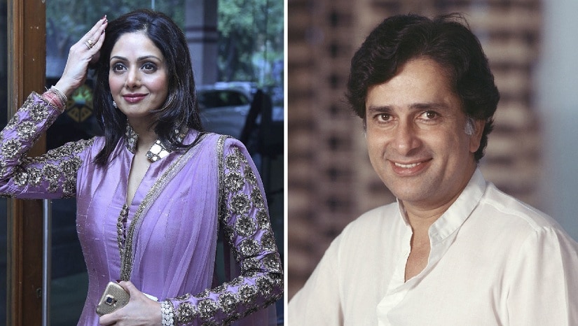 Sridevi (L) and Shashi Kapoor. Agencies