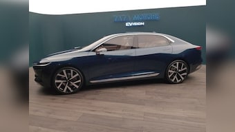 Tata Motors unveils futuristic all-electric EVision Concept midsize sedan at 2018 Geneva International Motor Show