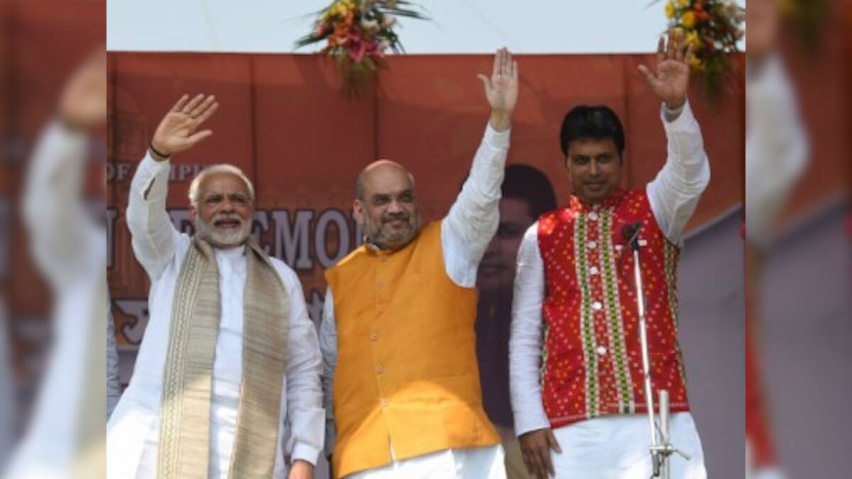 Biplab Kumar Deb sworn-in as new Chief Minister of Tripura: Narendra ...