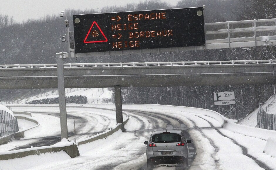 The weather caused cancellations at Glasgow and Edinburgh airports, and Scottish Premiership soccer matches were cancelled Wednesday. AP The weather caused cancellations at Glasgow and Edinburgh airports, and Scottish Premiership soccer matches were cancelled Wednesday. AP