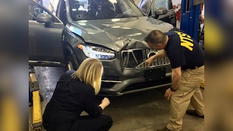 Arizona state police release video of fatal crash of a self-driving Uber and a pedestrian