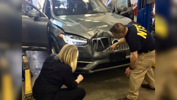 Arizona state police release video of fatal crash of a self-driving Uber and a pedestrian