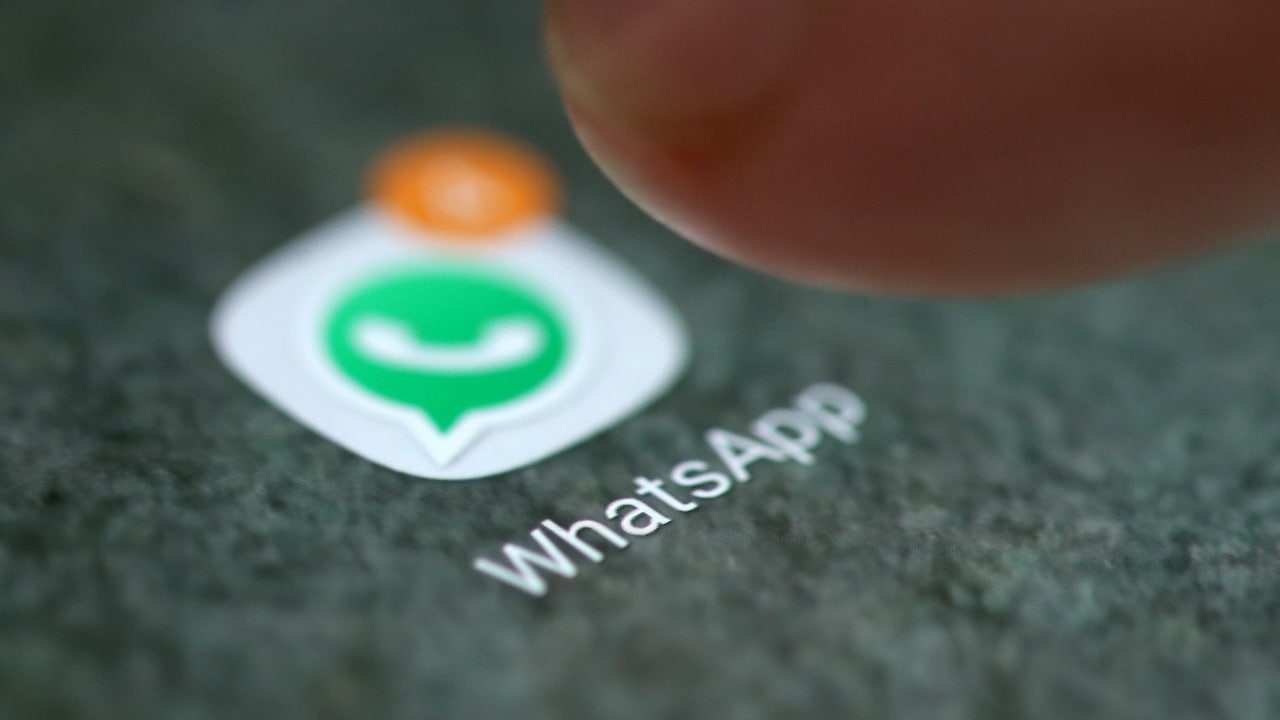 The WhatsApp app logo is seen on a smartphone in this picture illustration taken September 15, 2017. REUTERS/Dado Ruvic/Illustration - RC11C459CFA0