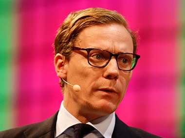 CEO of Cambridge Analytica, Alexander Nix, speaks during the Web Summit, Europe's biggest tech conference. Reuters