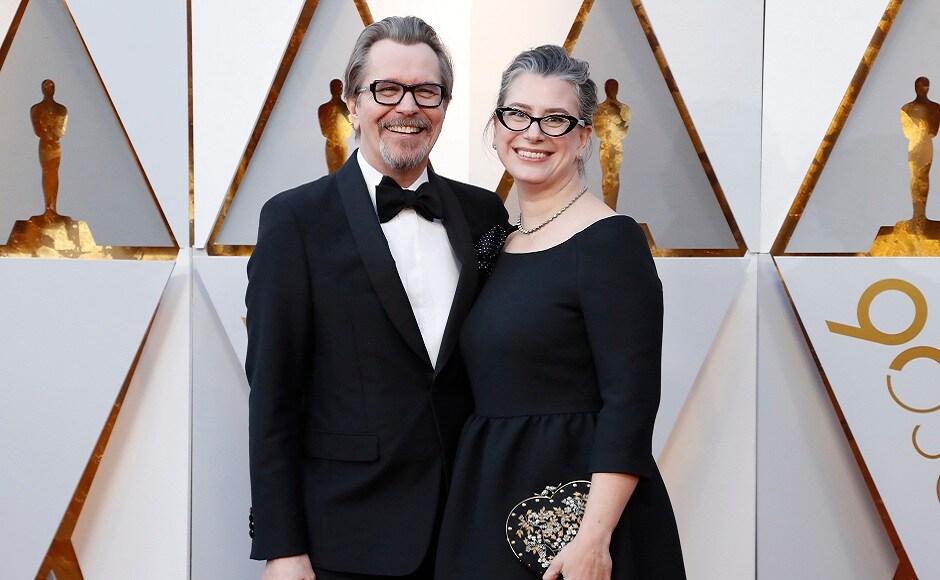 Gary Oldman and wife Gisele Schmidt. REUTERS